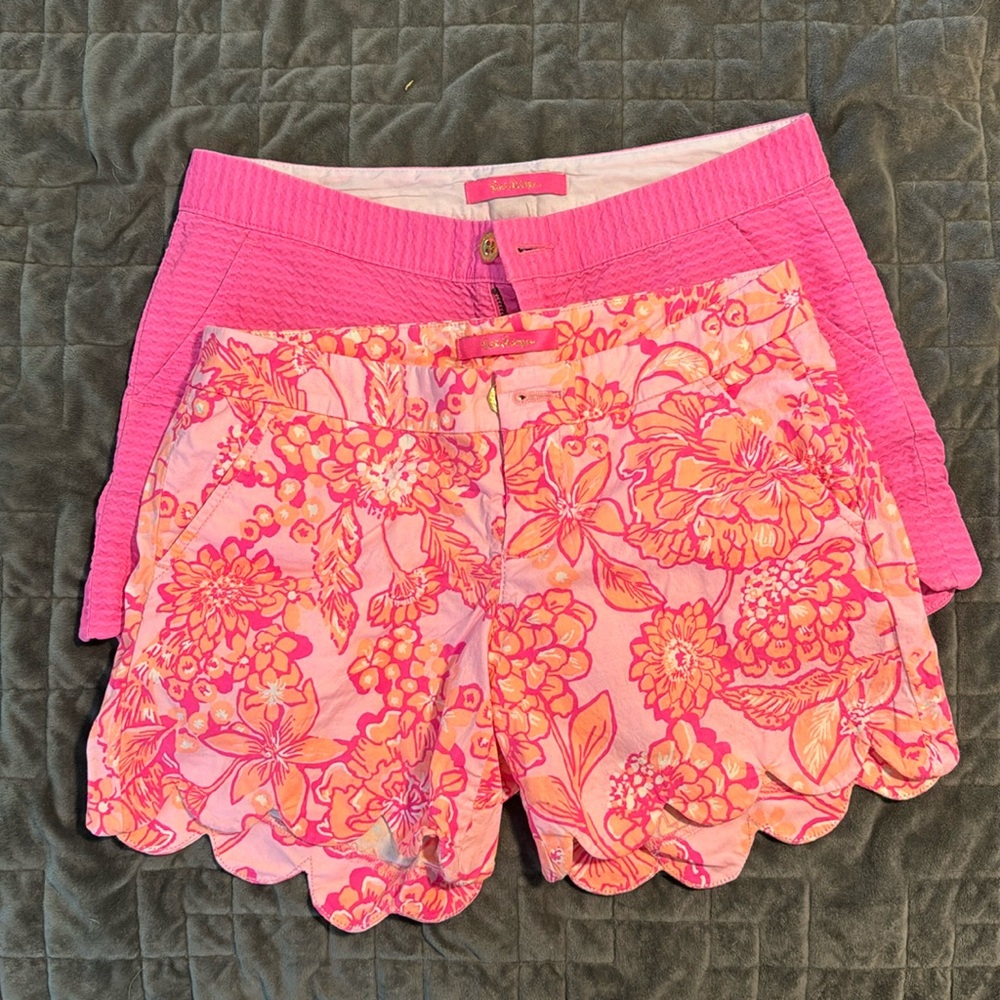 Lilly Pulitzer buttercup shorts set of two